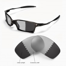 Walleva Transition/Photochromic Polarized Replacement Lenses for Oakley X Squared (OO6011 Series) Sunglasses